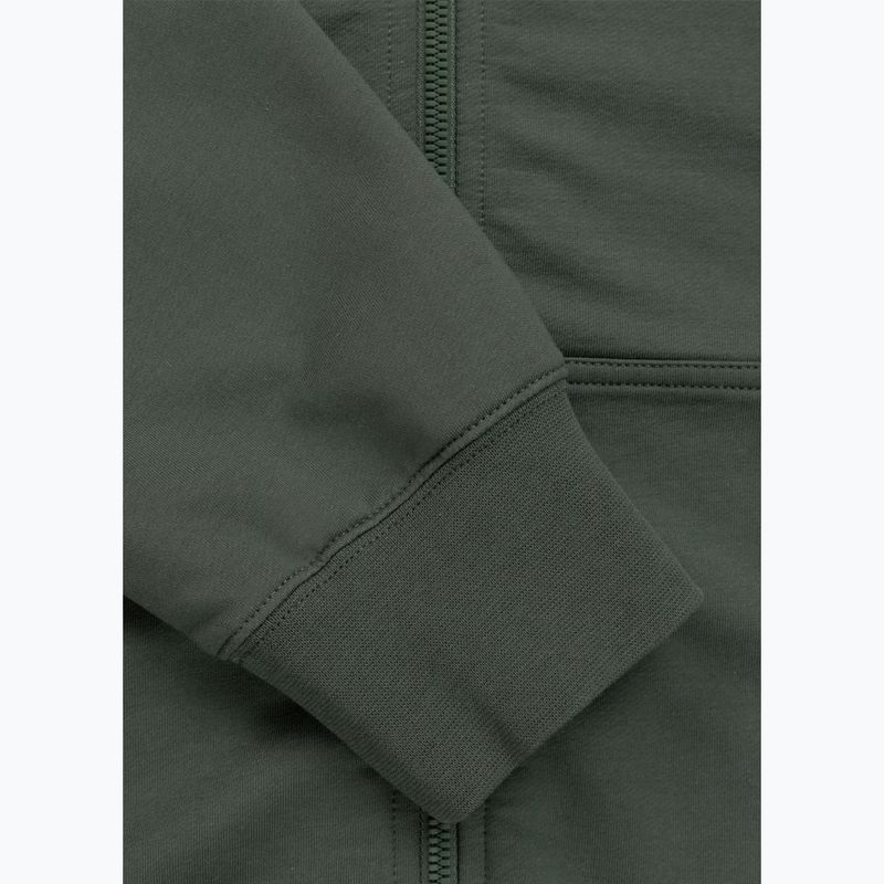 Pánska mikina Pitbull Nugget Small Logo Hooded Zip sage green 8