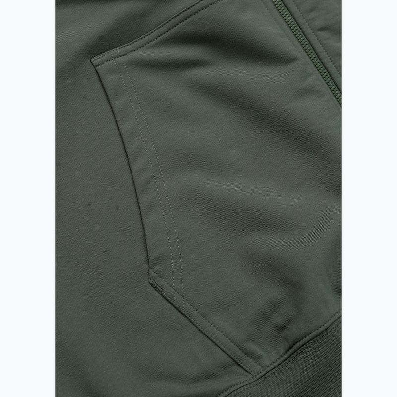 Pánska mikina Pitbull Nugget Small Logo Hooded Zip sage green 9