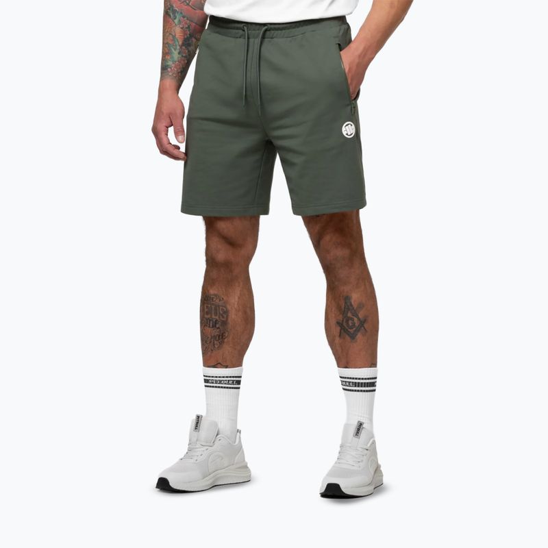 Pánske šortky Pitbull Nugget Small Logo sage green 5