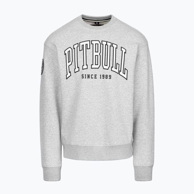 Pánska mikina Pitbull Badger Crewneck grey/melange 5