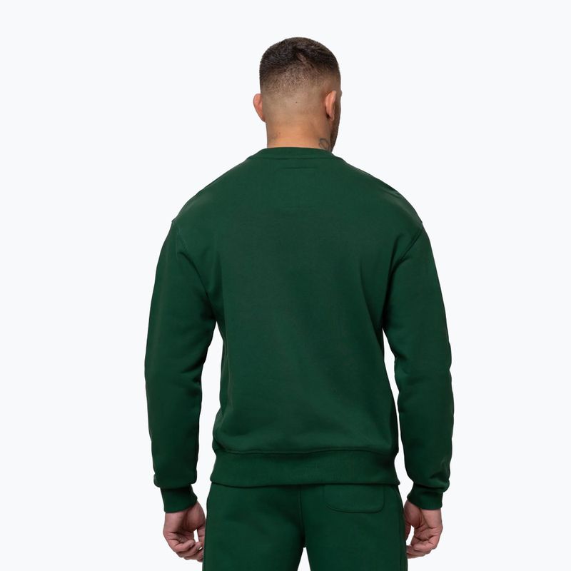 Pánska mikina Pitbull Badger Crewneck hunter/green 3