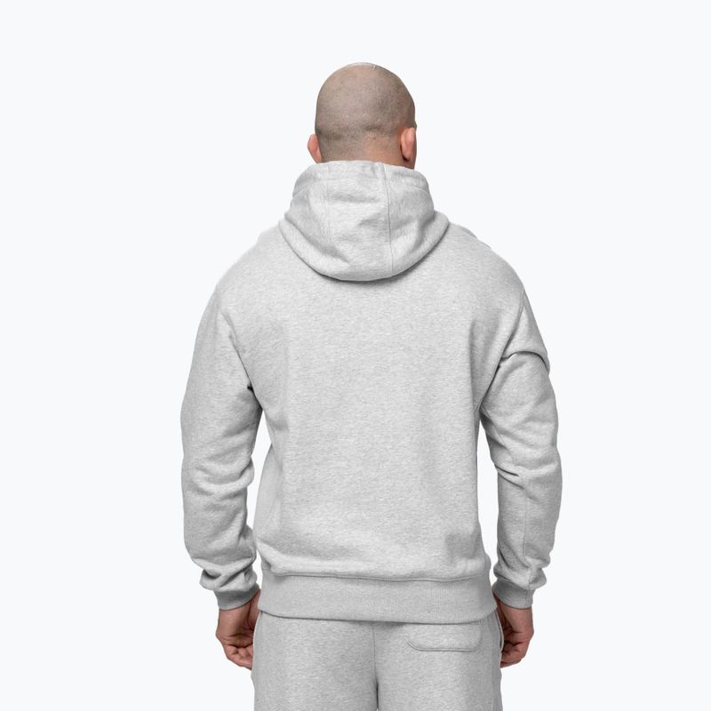 Pánska mikina Pitbull Badger Hooded grey/melange 3
