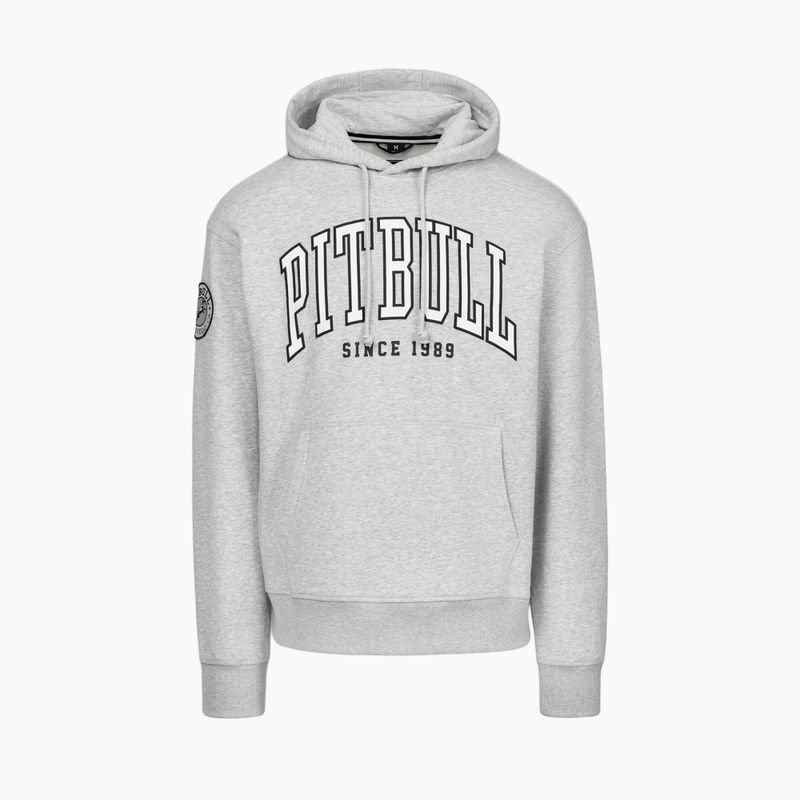 Pánska mikina Pitbull Badger Hooded grey/melange 4