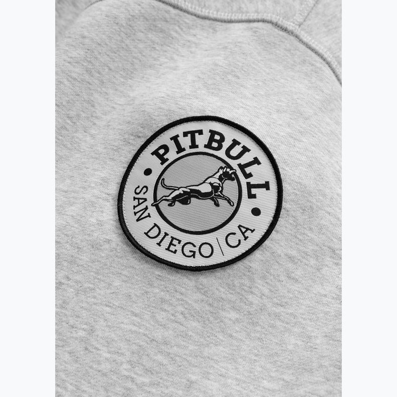 Pánska mikina Pitbull Badger Hooded grey/melange 8