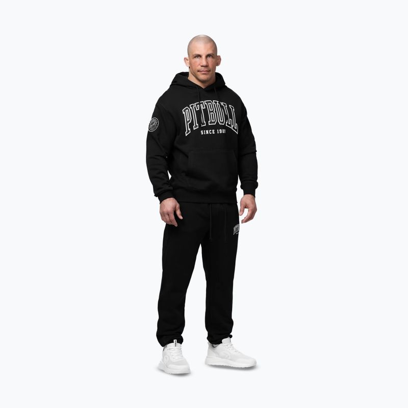 Pánska mikina Pitbull Badger Hooded black 2