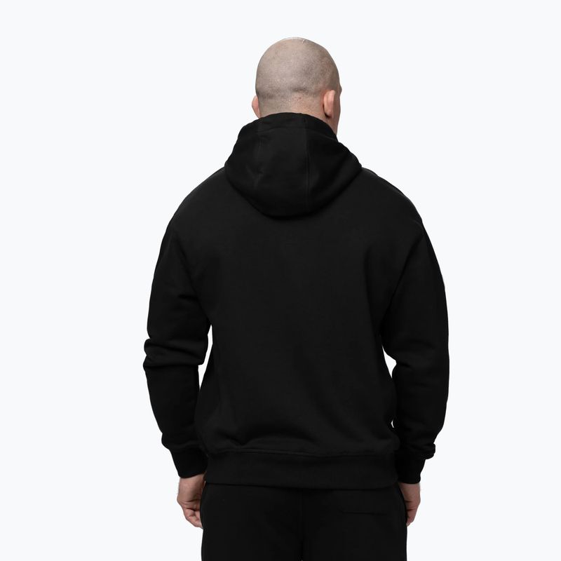 Pánska mikina Pitbull Badger Hooded black 3