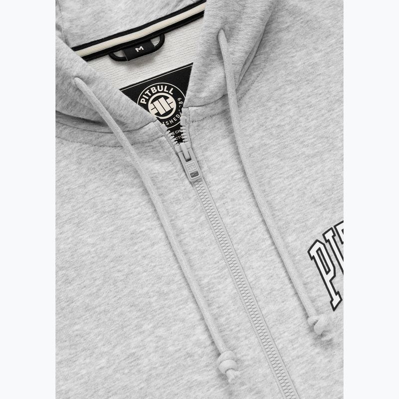 Pánska mikina Pitbull Badger Hooded Zip grey/melange 8