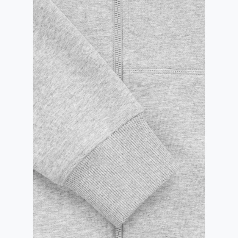Pánska mikina Pitbull Badger Hooded Zip grey/melange 12
