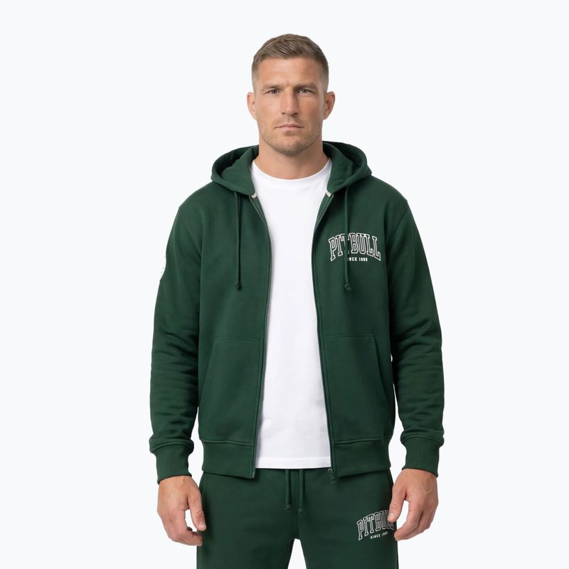 Pánska mikina Pitbull Badger Hooded Zip hunter/green 3