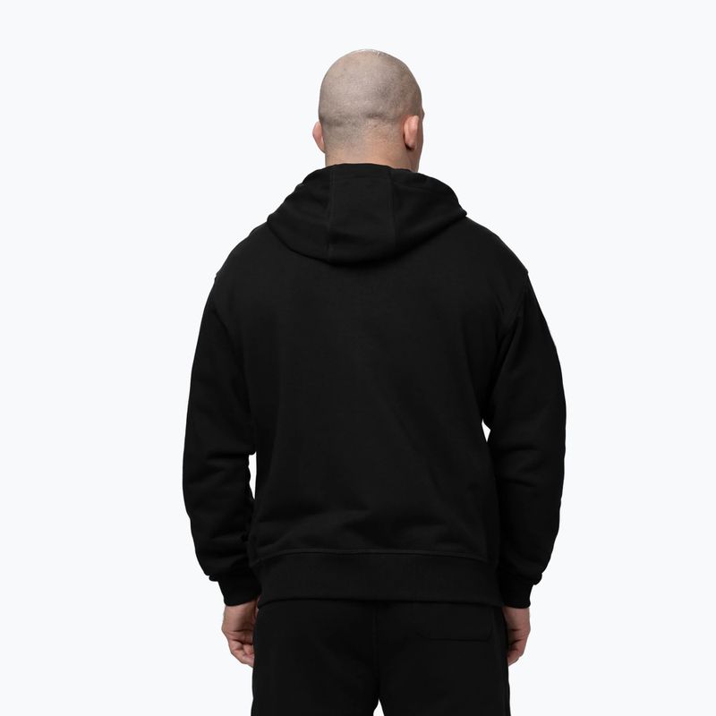 Pánska mikina Pitbull Badger Hooded Zip black 3
