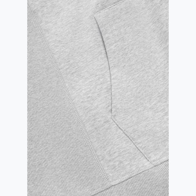 Pánska mikina Pitbull Badger Hooded Vest Zip grey/melange 9