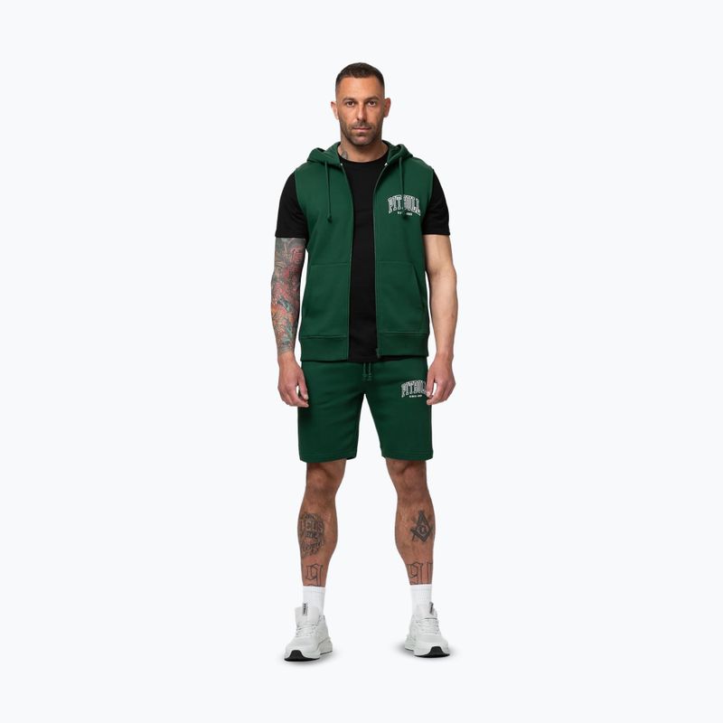Pánska mikina Pitbull Badger Hooded Vest Zip hunter green 2