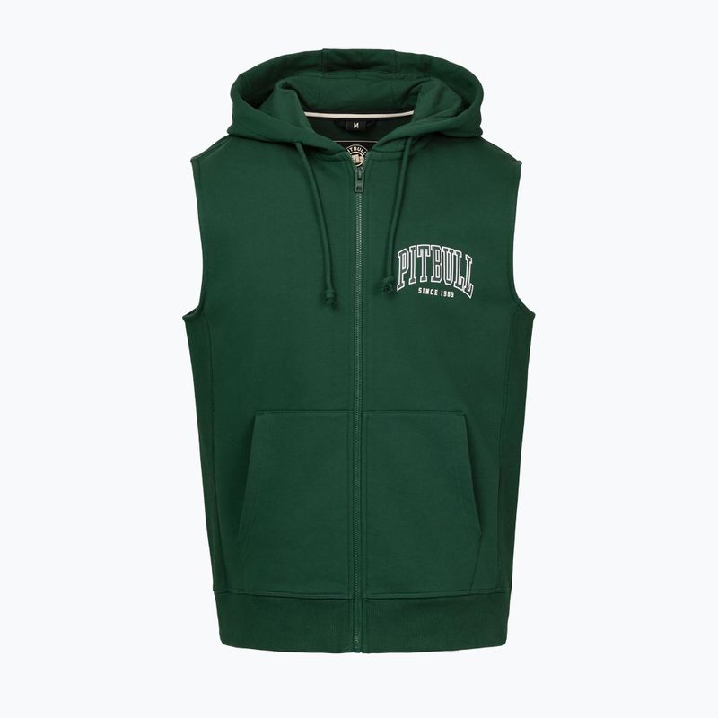 Pánska mikina Pitbull Badger Hooded Vest Zip hunter green 5