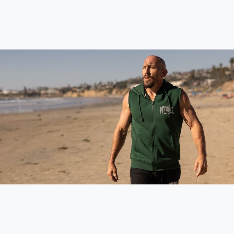 Pánska mikina Pitbull Badger Hooded Vest Zip hunter green 12