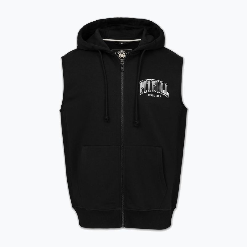 Pánska mikina Pitbull Badger Hooded Vest Zip black 5