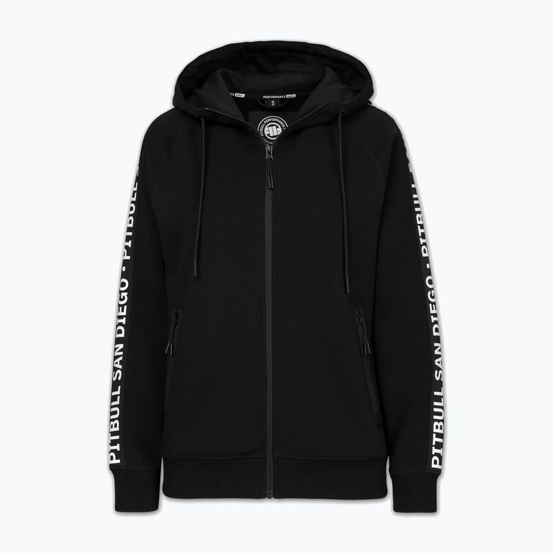 Dámska mikina Pitbull Explory Tape Hooded Zip black 5