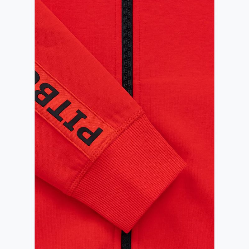 Dámska mikina Pitbull Explory Tape Hooded Zip fluo/red 12