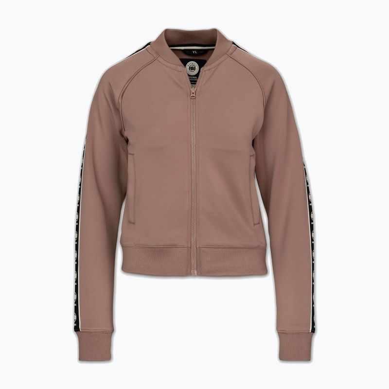 Dámska mikina Pitbull Verona Collar Zip chocolate mousse 6