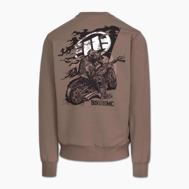 Pánska mikina Pitbull MC Crewneck Sweatshirt brown savana 5