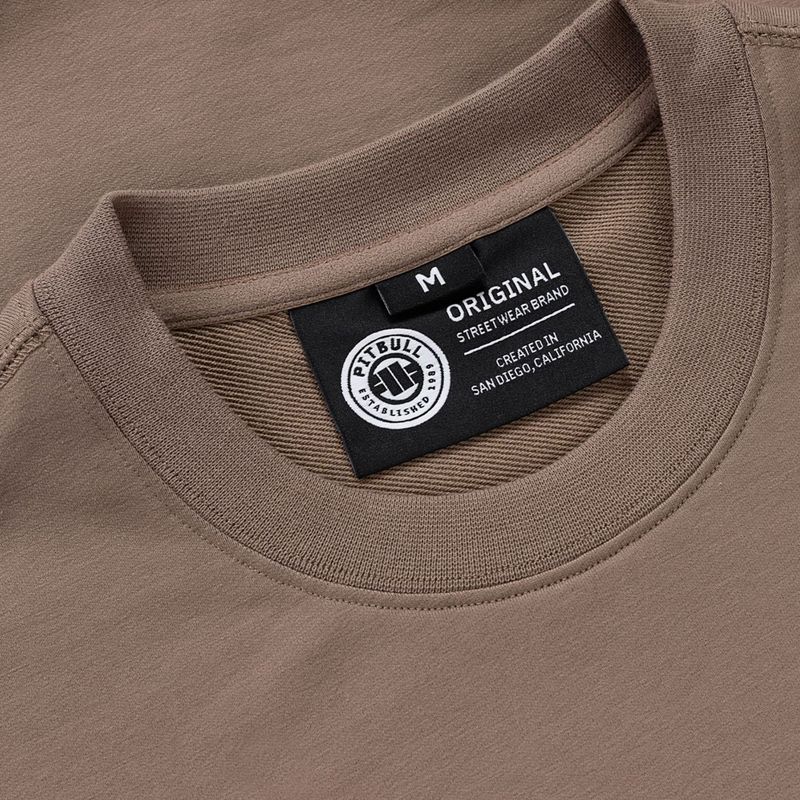 Pánska mikina Pitbull MC Crewneck Sweatshirt brown savana 6