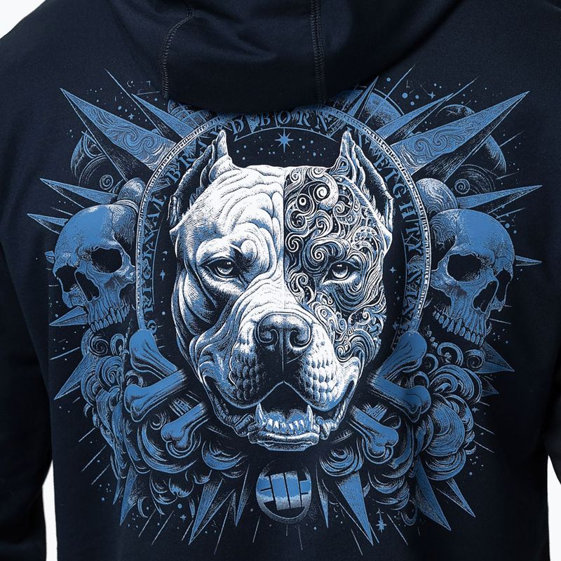 Pánska mikina Pitbull World Sweatshirt Hooded dark navy 4