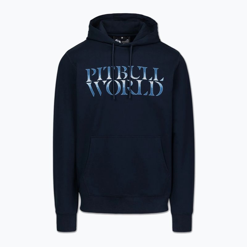 Pánska mikina Pitbull World Sweatshirt Hooded dark navy 5