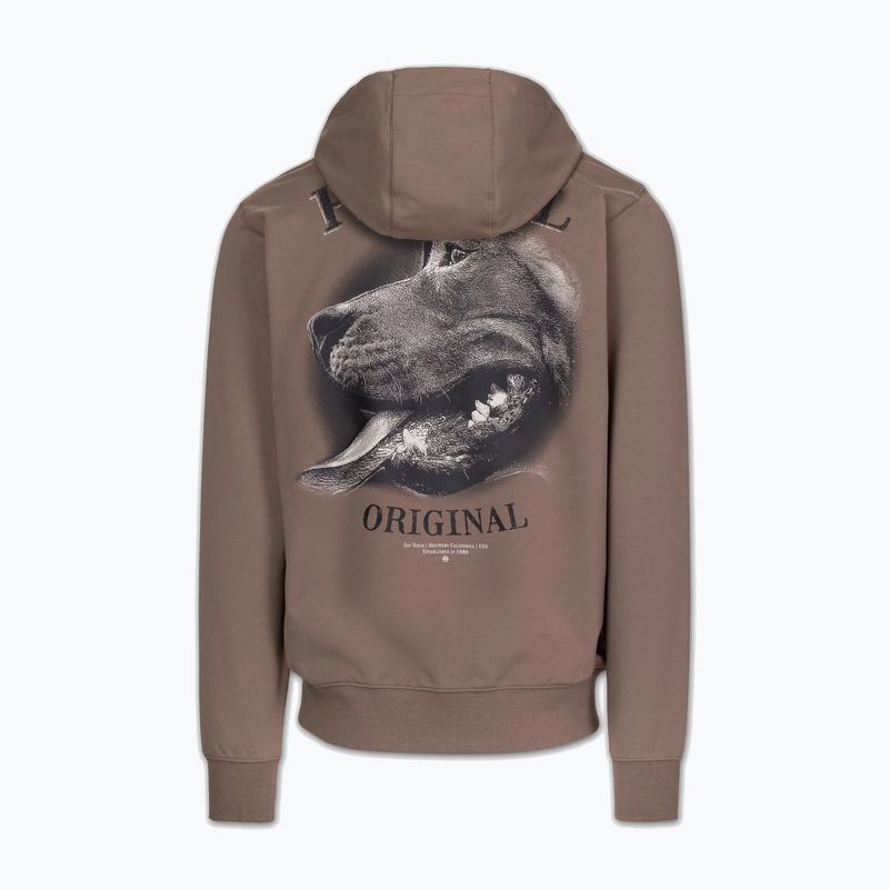 Pánska mikina Pitbull Midnight Sweatshirt Hooded brown savana 8