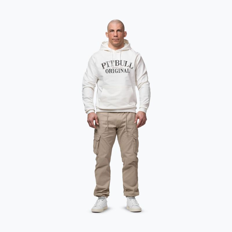 Pánska mikina Pitbull Midnight Sweatshirt Hooded off white 2