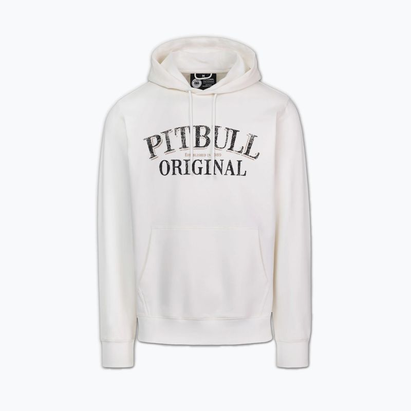 Pánska mikina Pitbull Midnight Sweatshirt Hooded off white 6