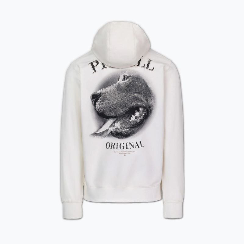 Pánska mikina Pitbull Midnight Sweatshirt Hooded off white 7