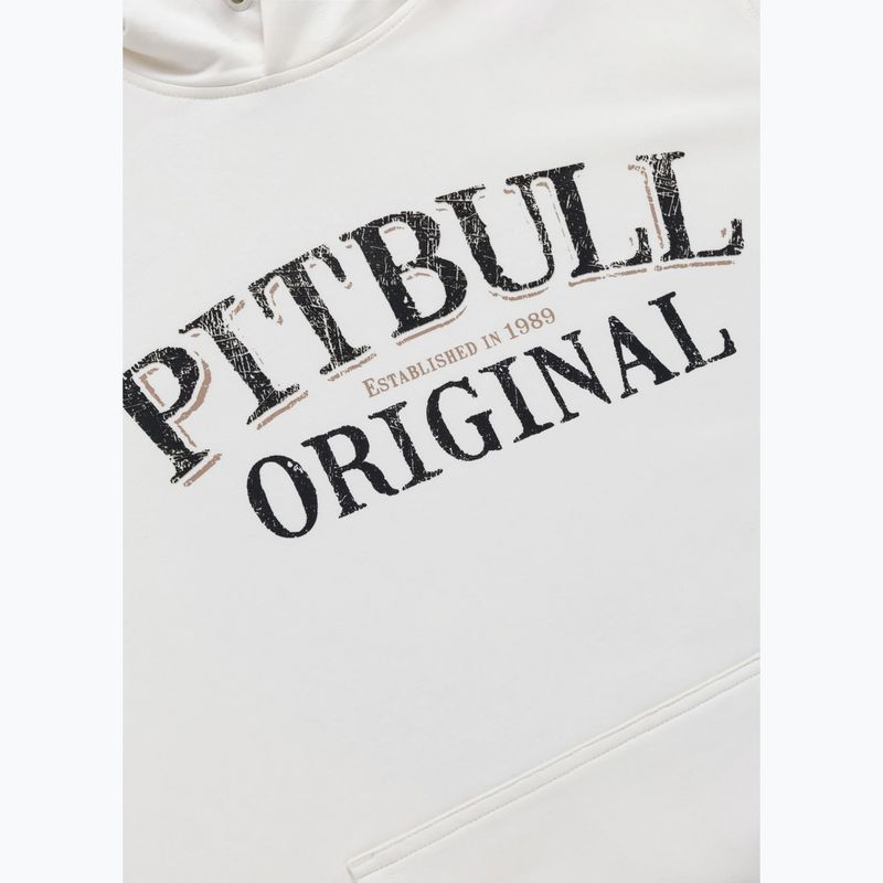 Pánska mikina Pitbull Midnight Sweatshirt Hooded off white 8