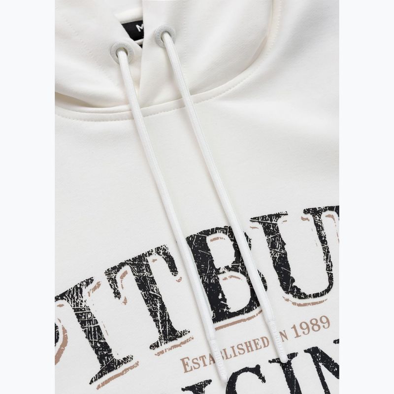 Pánska mikina Pitbull Midnight Sweatshirt Hooded off white 12