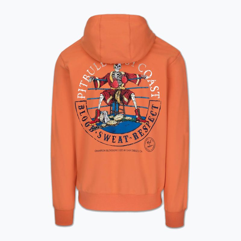 Pánska mikina Pitbull Bloodline 2 Sweatshirt Hooded fluo orange 6