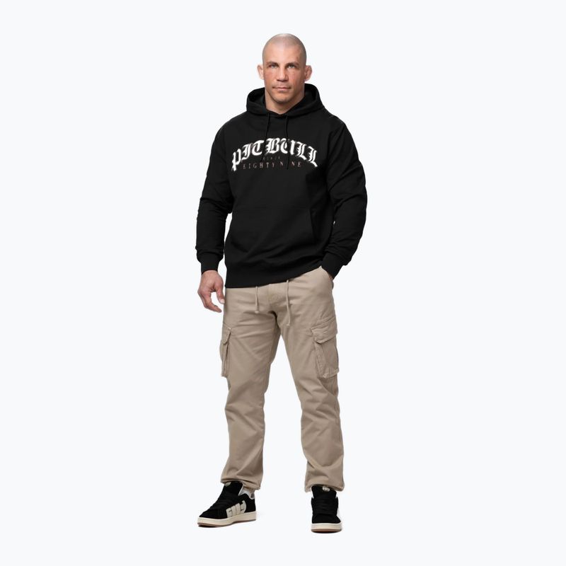 Pánska mikina Pitbull Tatto Hooded black 2