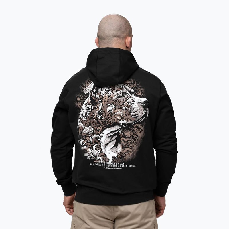 Pánska mikina Pitbull Tatto Hooded black 3