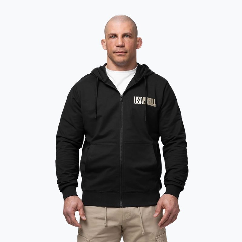 Pánska mikina Pitbull USA Hooded Zip black 4