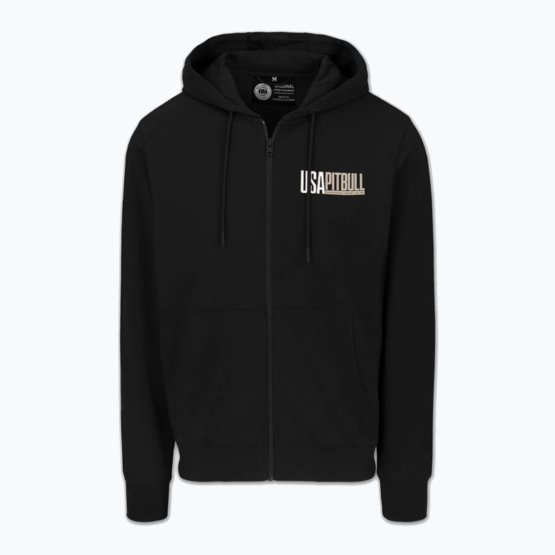 Pánska mikina Pitbull USA Hooded Zip black 6