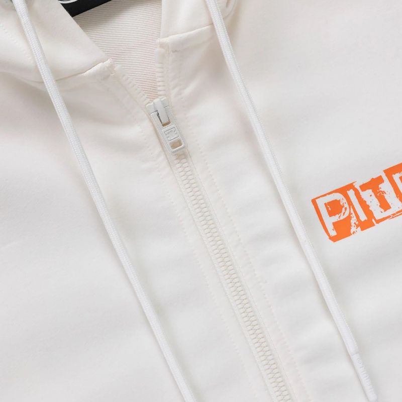 Pánska mikina Pitbull Blacky Sweatshirt Zip Hooded off white 7
