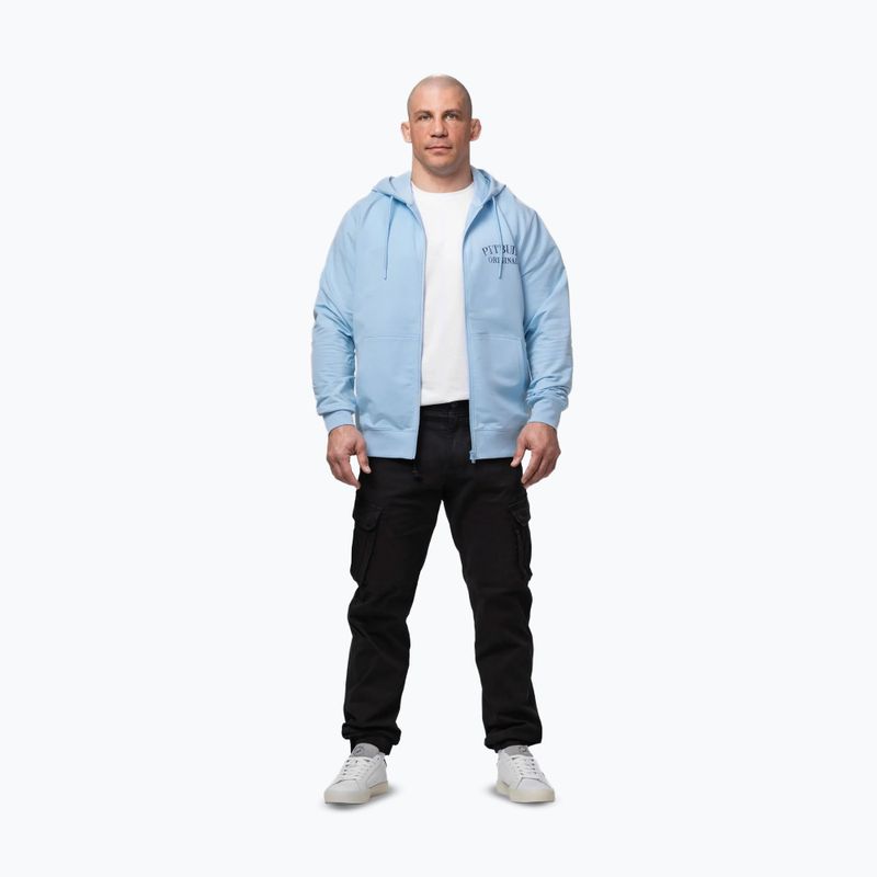 Pánska mikina Pitbull Midnight Sweatshirt Zip Hooded sky blue 2