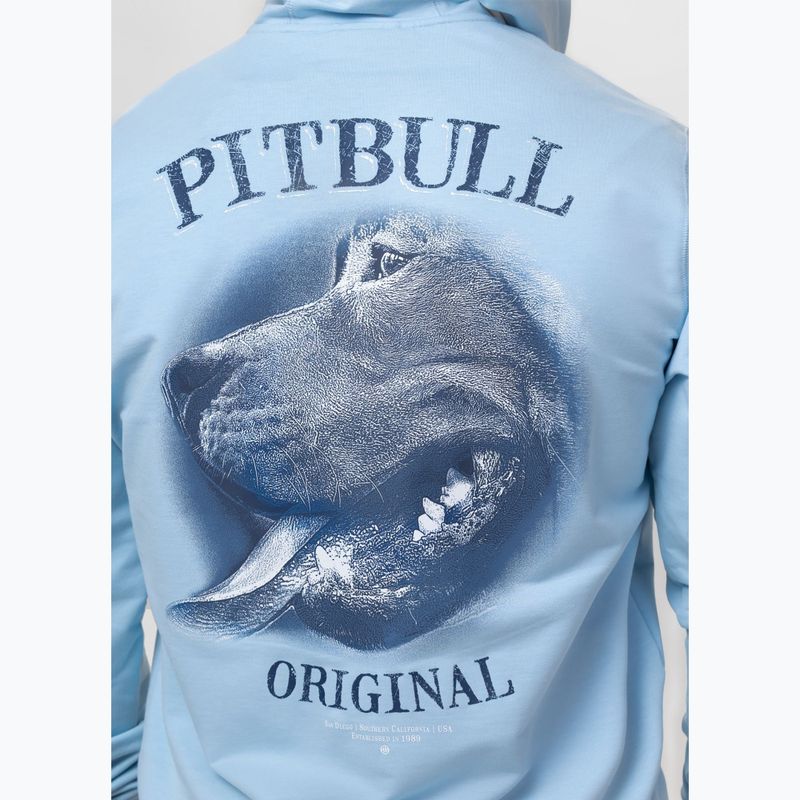 Pánska mikina Pitbull Midnight Sweatshirt Zip Hooded sky blue 5