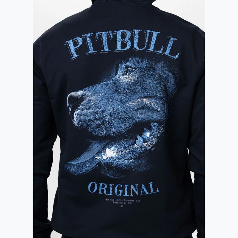 Pánska mikina Pitbull Midnight Sweatshirt Zip Hooded dark navy 5