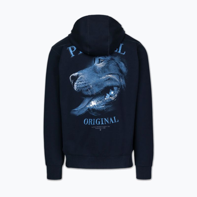 Pánska mikina Pitbull Midnight Sweatshirt Zip Hooded dark navy 7