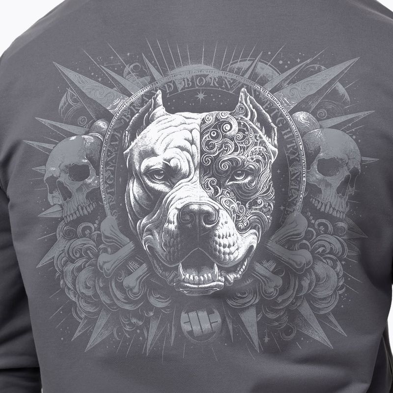 Pánska mikina Pitbull World Sweatshirt Zip Hooded graphite 5