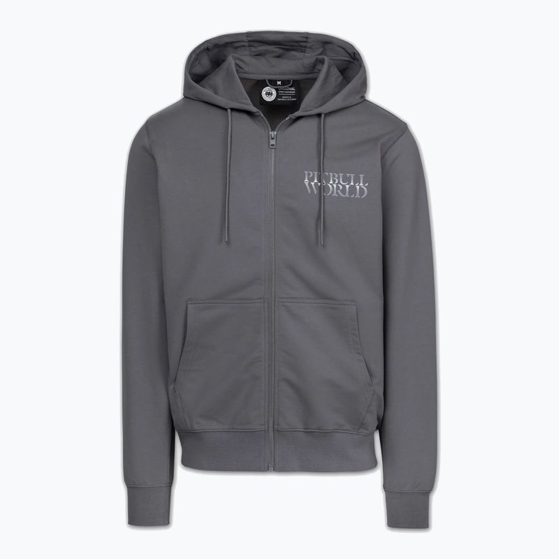 Pánska mikina Pitbull World Sweatshirt Zip Hooded graphite 6