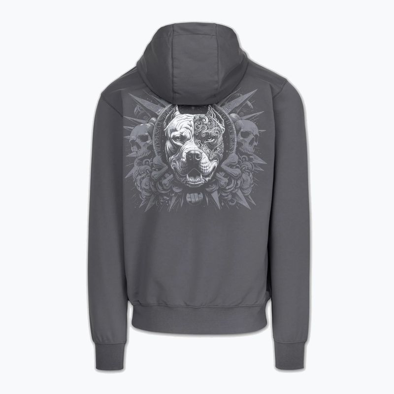 Pánska mikina Pitbull World Sweatshirt Zip Hooded graphite 7