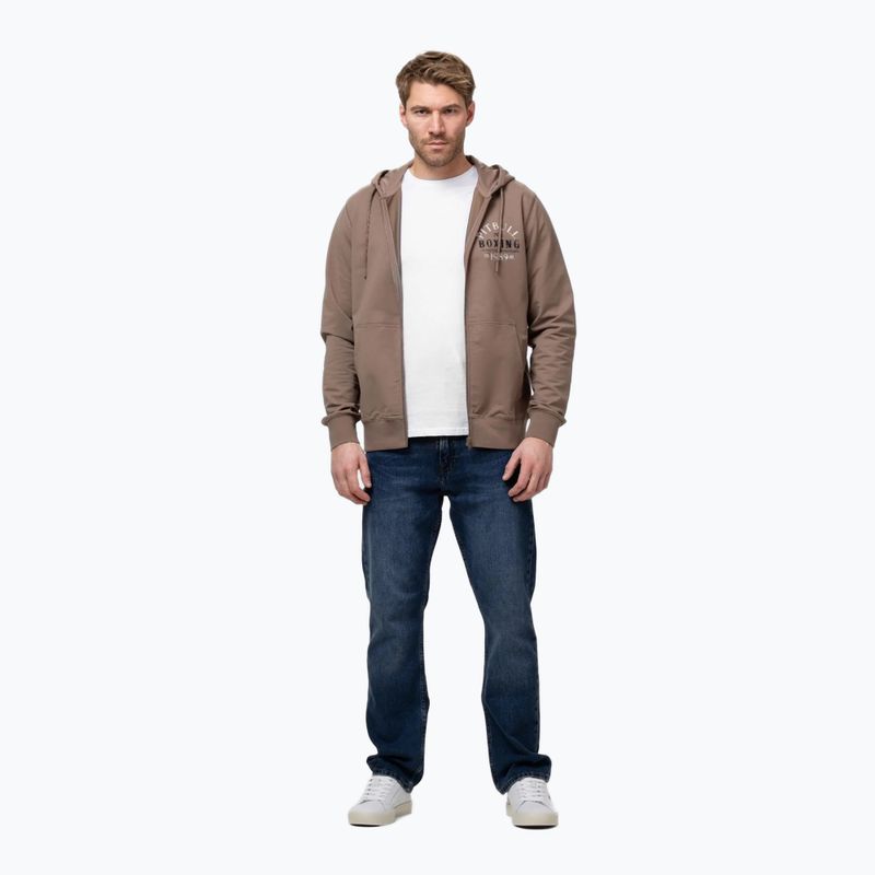 Pánska mikina Pitbull Bloodline 2 Sweatshirt Zip Hooded brown savana 2
