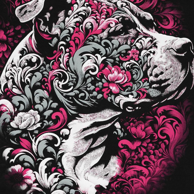 Dámska mikina Pitbull Tatto Hooded black 7