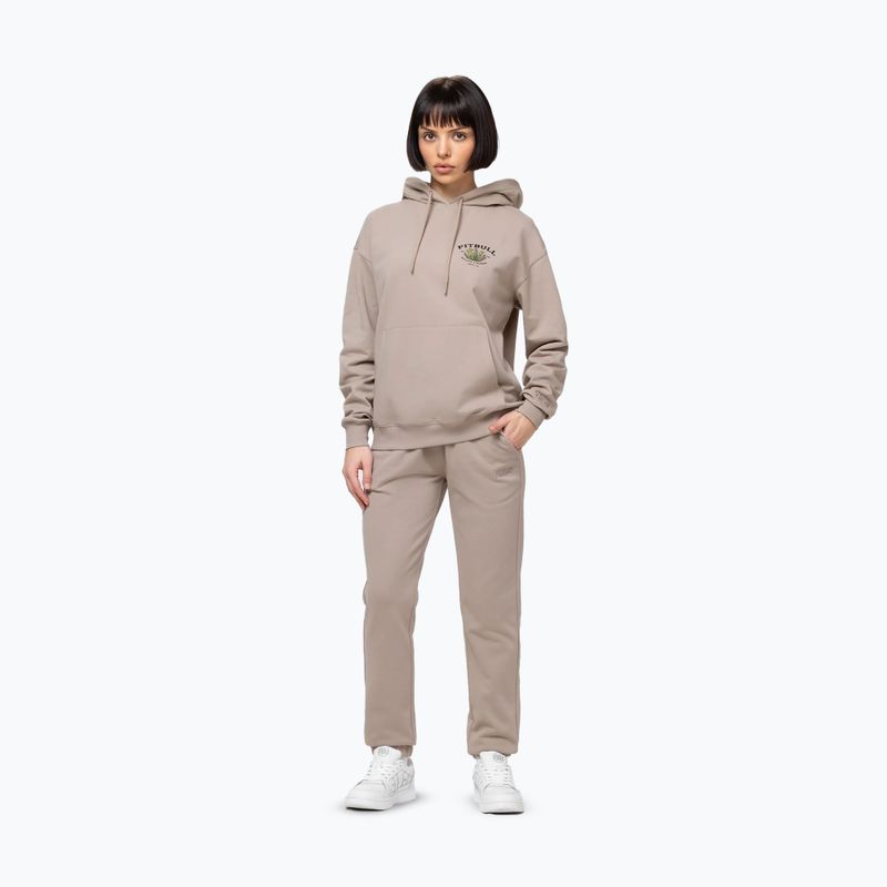 Dámska mikina Pitbull Bullets & Blooms Hooded sand savana 2
