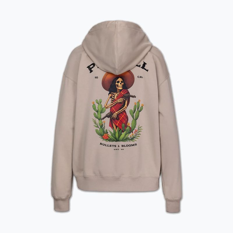 Dámska mikina Pitbull Bullets & Blooms Hooded sand savana 6