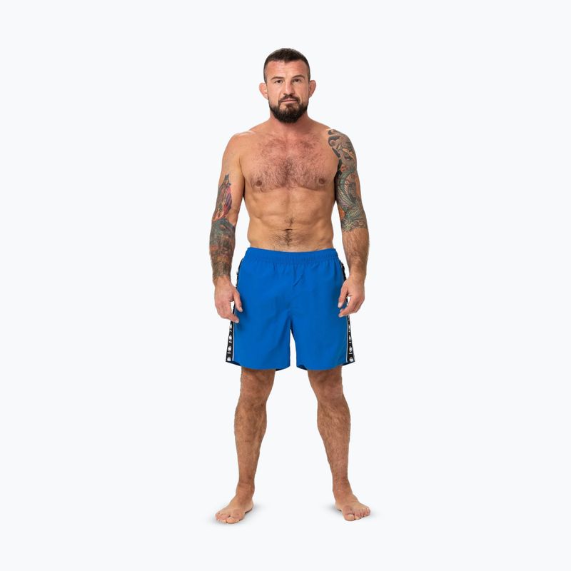 Pánske plavkové šortky Pitbull Blackmore azure blue 2